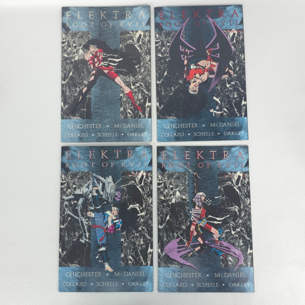 Elektra Root of Evil 1-4 Complete Set Marvel Comics 1995 Chichester McDaniel‎